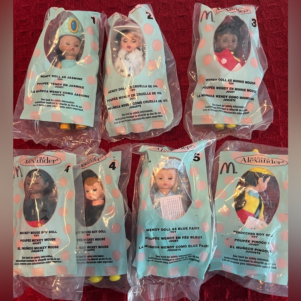 McDonald’s 2004 Happy Meal, Madame Alexander Dolls, 1-6, NWT